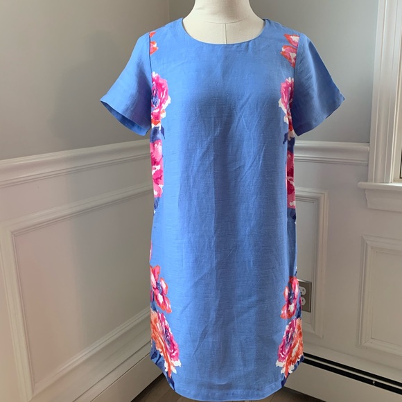 Joules Rosina Tunic Dress Haze Blue Rose - Picture 2 of 8